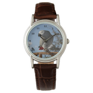 Overweldigende Afrikaanse Grijze Papegaai Horloge