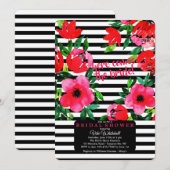 Overweldigende BloemenUitnodiging Kaart (Voorkant / Achterkant)