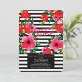 Overweldigende BloemenUitnodiging Kaart (Staand voorkant)