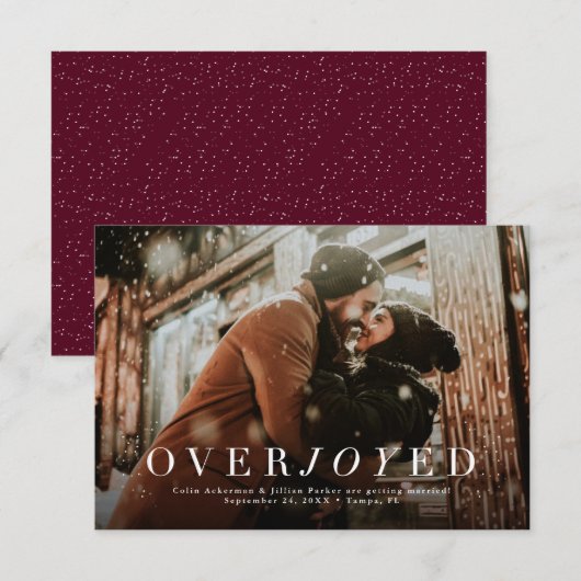 Overweldigende vakantie sparen de datumfotokaart save the date (Voorkant / Achterkant)