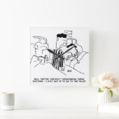 Overwerkte artsen vierkante klok (Huis)