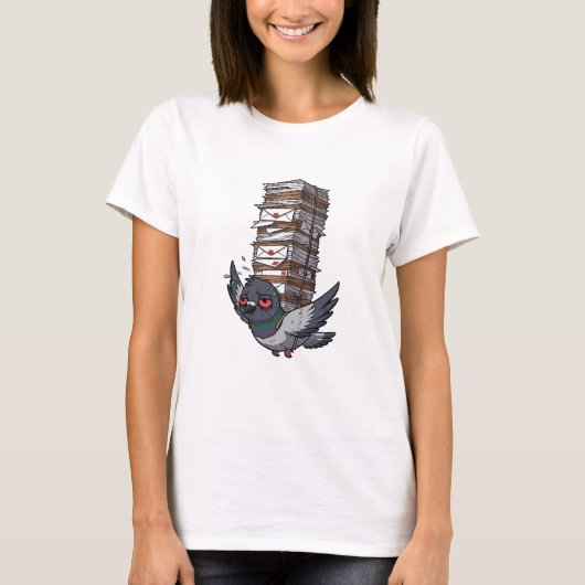 Overwerkte Boodschapper T-shirt (Voorkant)