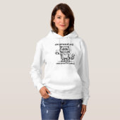 Overwerkte Grappige Kat Hoodie (Voorkant volledig)