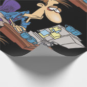 Overwerkte kantoormedewerker grappige vermoeide we cadeaupapier