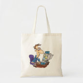 Overwerkte kantoormedewerker grappige vermoeide we tote bag (Voorkant)