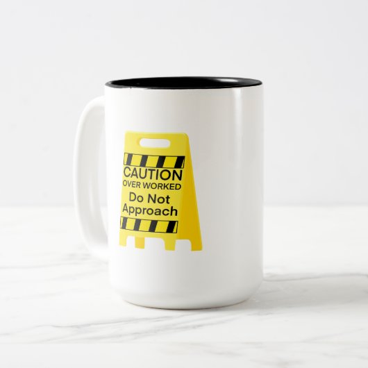 overwerkte Mok (Voorkant links)