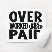 Overwerkte mousepad, aanpasbaar muismat (Met muis)