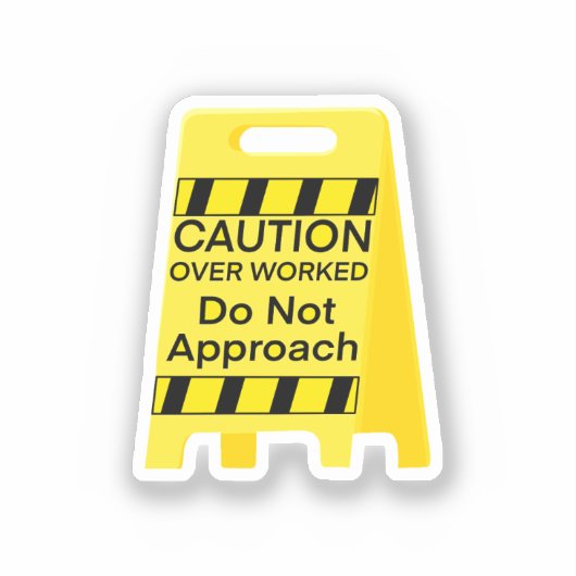 overwerkte Sticker (Voorkant)