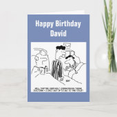 Overwerkte Verjaardag Kaart (Voorkant)