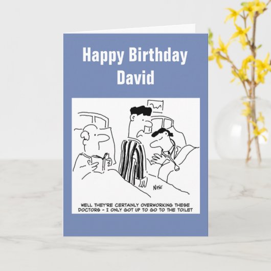 Overwerkte Verjaardag Kaart (Gele Bloem)