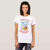 Overwin angst vrouwen wit t-shirt (Voorkant volledig)