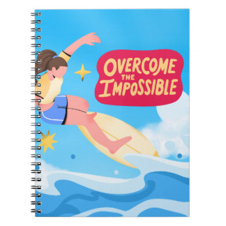 Overwin het onmogelijke - Surfen Notitieboek