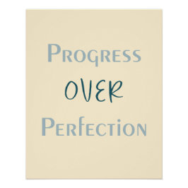 Overwin perfectionisme door doelgerichte acties perfect poster