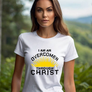 Overwinnaar door Christus Positieve Bevestiging T-shirt