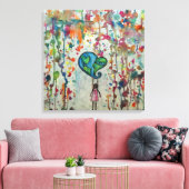 Overwinnen Chaos Liefde Abstract Canvas Print (Insitu (Woonkamer))