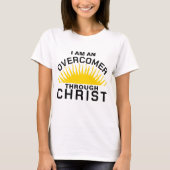Overwinnen door Christus positieve bevestiging T-shirt (Voorkant)