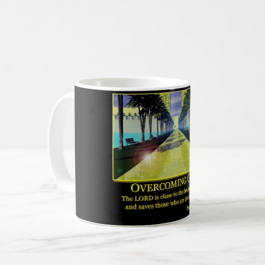 Overwinnen van de mok van Grief Coffee (Voorkant links)