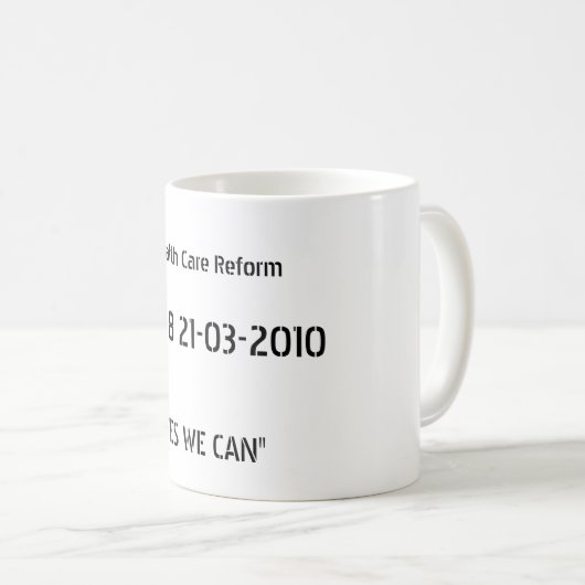 Overwinnende Mok hervorming gezondheidszorg (Voorkant rechts)