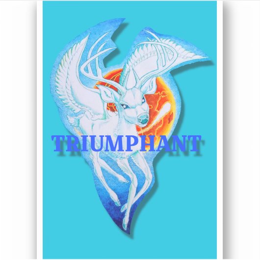 Overwinnende sticker (Voorkant)