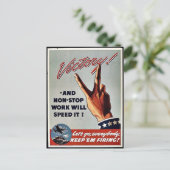 Overwinning Briefkaart (Staand voorkant)