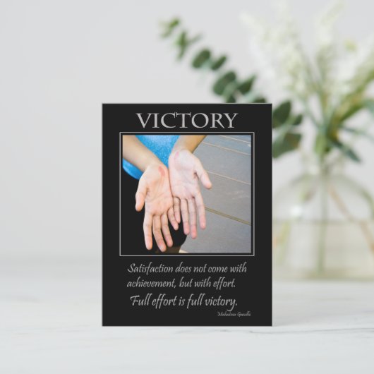 Overwinning Briefkaart (Staand voorkant)