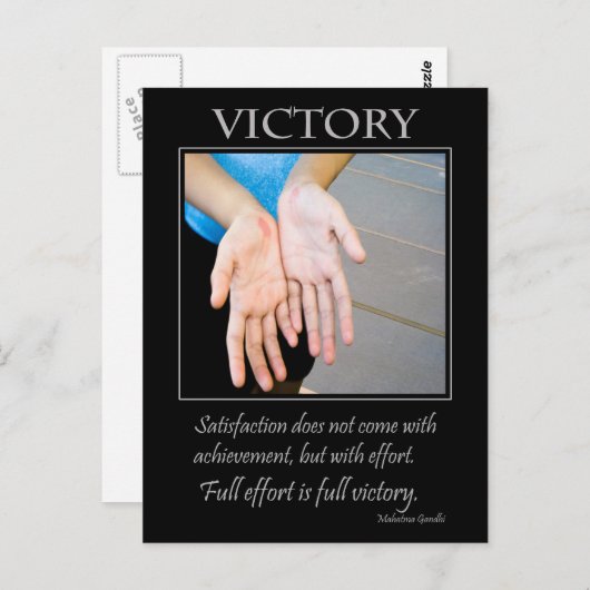 Overwinning Briefkaart (Voorkant / Achterkant)