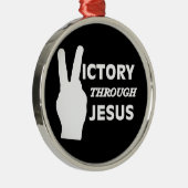 Overwinning door Jezus Metalen Ornament (Rechts)