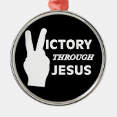 Overwinning door Jezus Metalen Ornament (Voorkant)