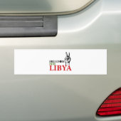 Overwinning en vrijheid in Libië Bumpersticker (Op auto)