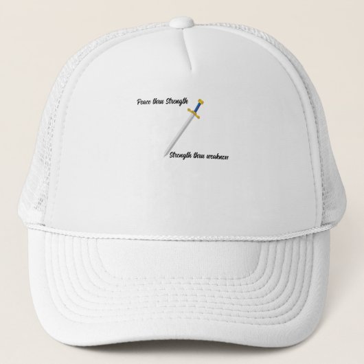 Overwinning in Christus T-shirt Trucker Pet (Voorkant)