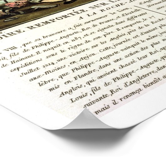Overwinning in de Engelse taal door Louis VIII (11 Poster (Hoek)