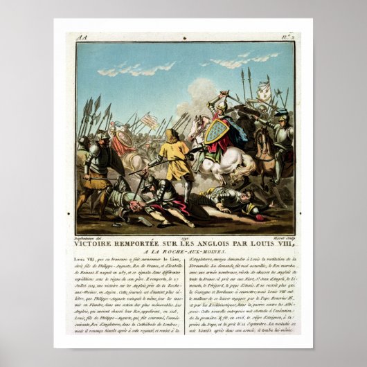 Overwinning in de Engelse taal door Louis VIII (11 Poster (Voorkant)