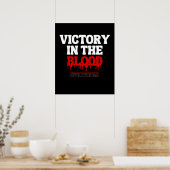 Overwinning in het bloed (Openbaring 12:11) Poster (Keuken)