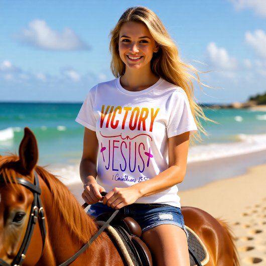 Overwinning in Jezus Christelijk T-shirt