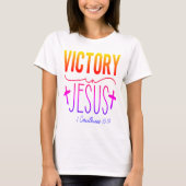 Overwinning in Jezus Christelijk T-shirt (Voorkant)