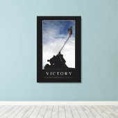 Overwinning: Inspirerend offerte Canvas Afdruk (Insitu (Houten vloer))