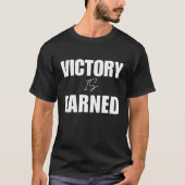 Overwinning is verdiende Motivatie atleet T-shirt  (Voorkant)