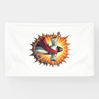 Overwinning Jezus Uitbarsting Vintage Gravure Shir Spandoek