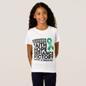 Overwinning leverkanker t-shirt (Voorkant volledig)