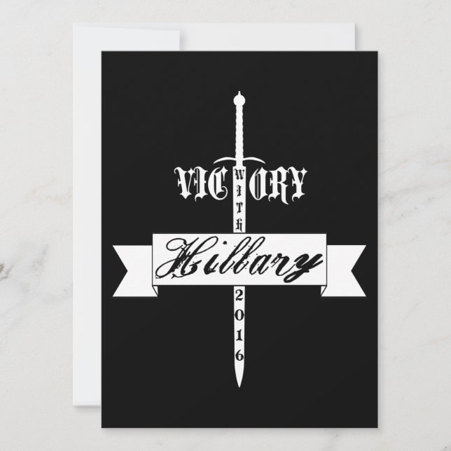 Overwinning met Hillary - 2016 (Voorkant)