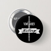 Overwinning met Hillary - 2016 Ronde Button 5,7 Cm (Voorkant /achterkant)