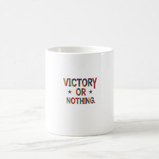 Overwinning of niets T-shirt Koffiemok