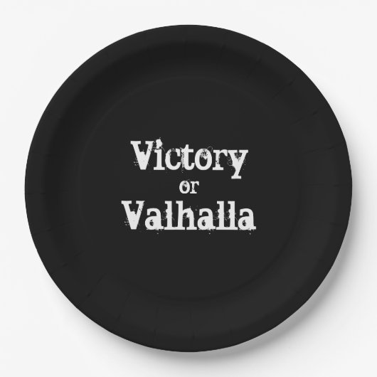 Overwinning of Valhalla cadeau Papieren Bordje (Voorkant)