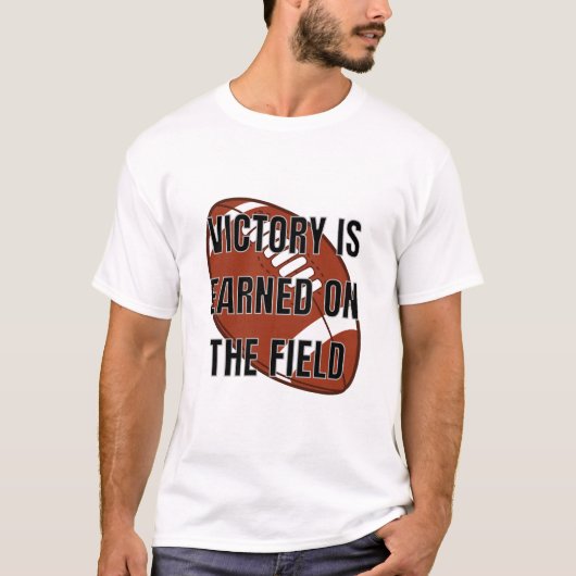 Overwinning op het veld - Football T-shirt (Voorkant)
