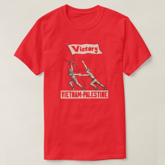 Overwinning op Vietnam-Palestina T-shirt (Design voorkant)