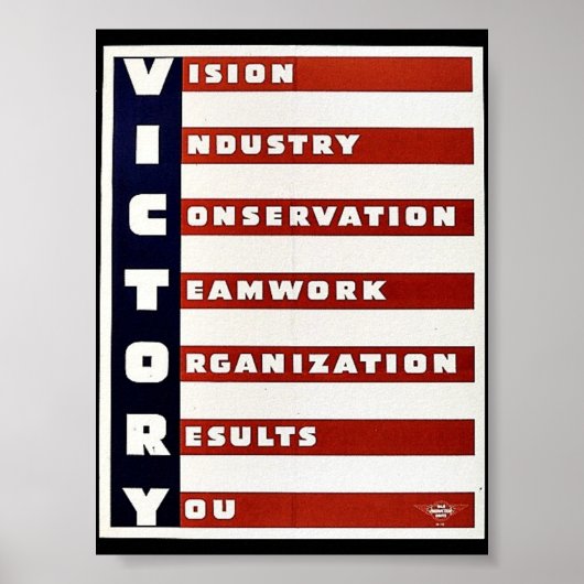 Overwinning Poster (Voorkant)