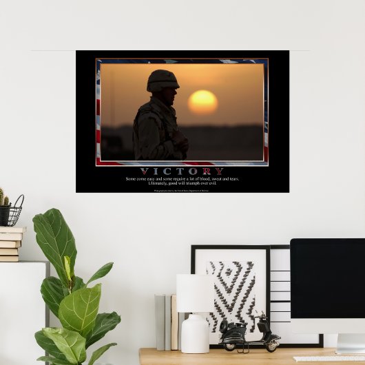 Overwinning Poster (Thuiskantoor)