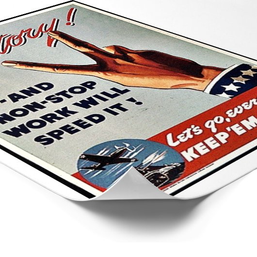 Overwinning Poster (Hoek)