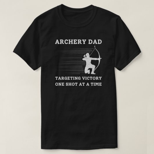 Overwinning richten | Boogschieten papa T-shirt (Design voorkant)