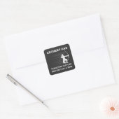 Overwinning richten | Boogschieten papa Vierkante Sticker (Envelop)